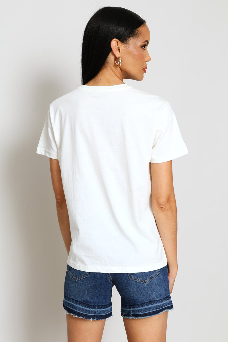 Amalfi Yellow Buggy Tee - White