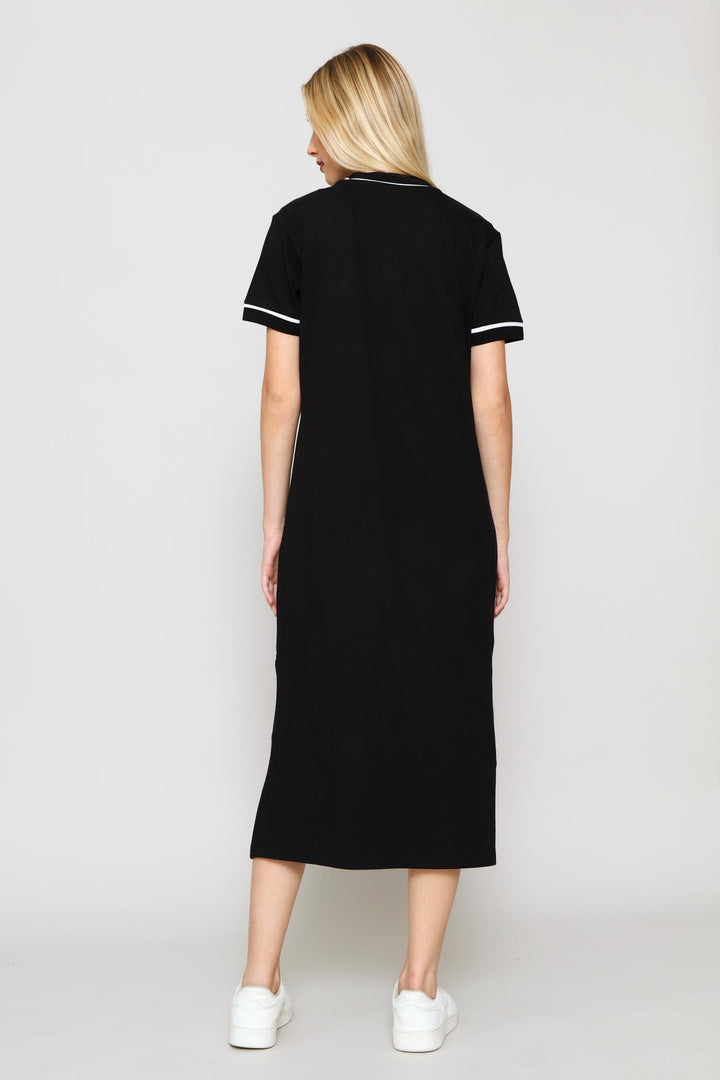 Essential Elevated Tipping Dress - Black