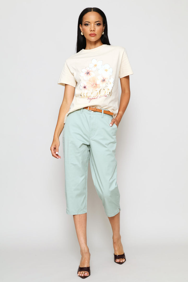 Bloom Where You Are Planted Tee - Cement