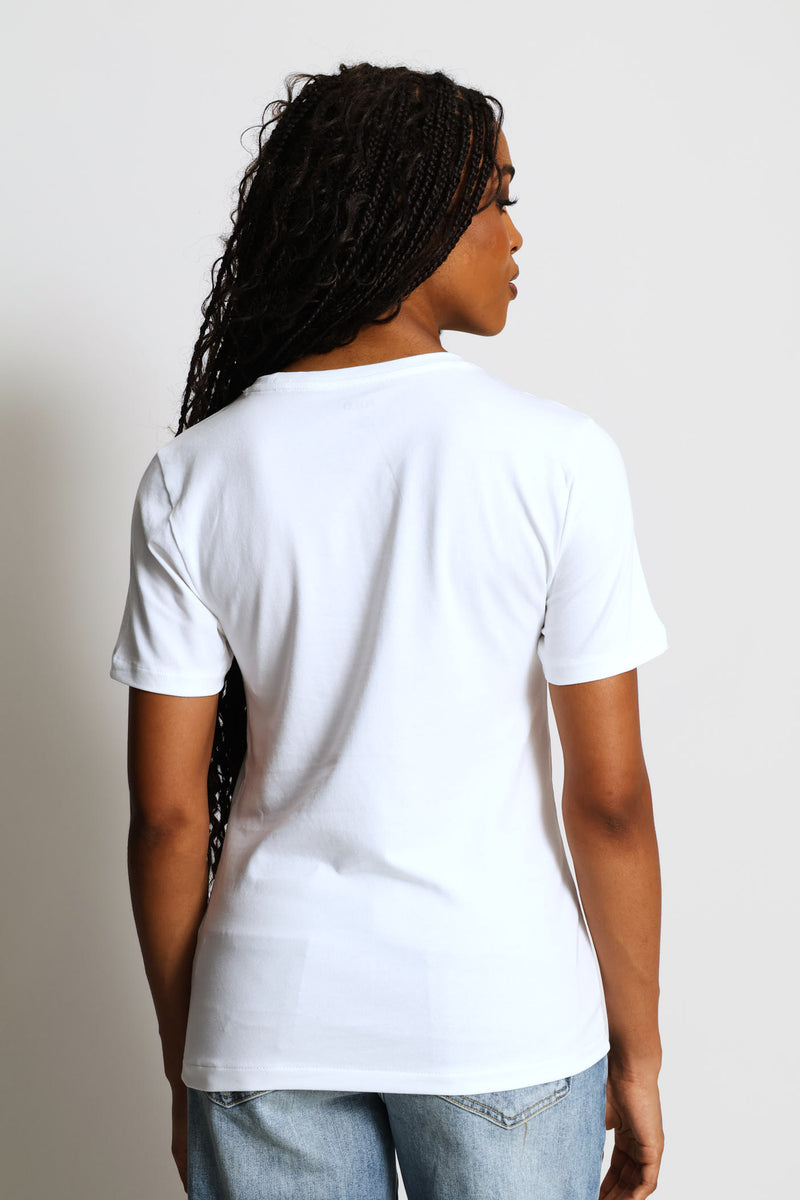 Lily Beaded T-Shirt - White