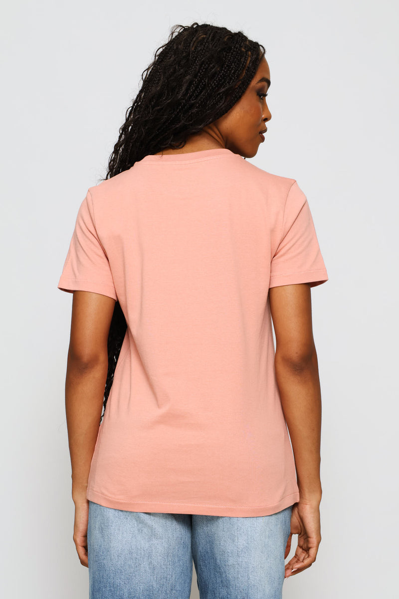 Polly Printed T-Shirt - Rose