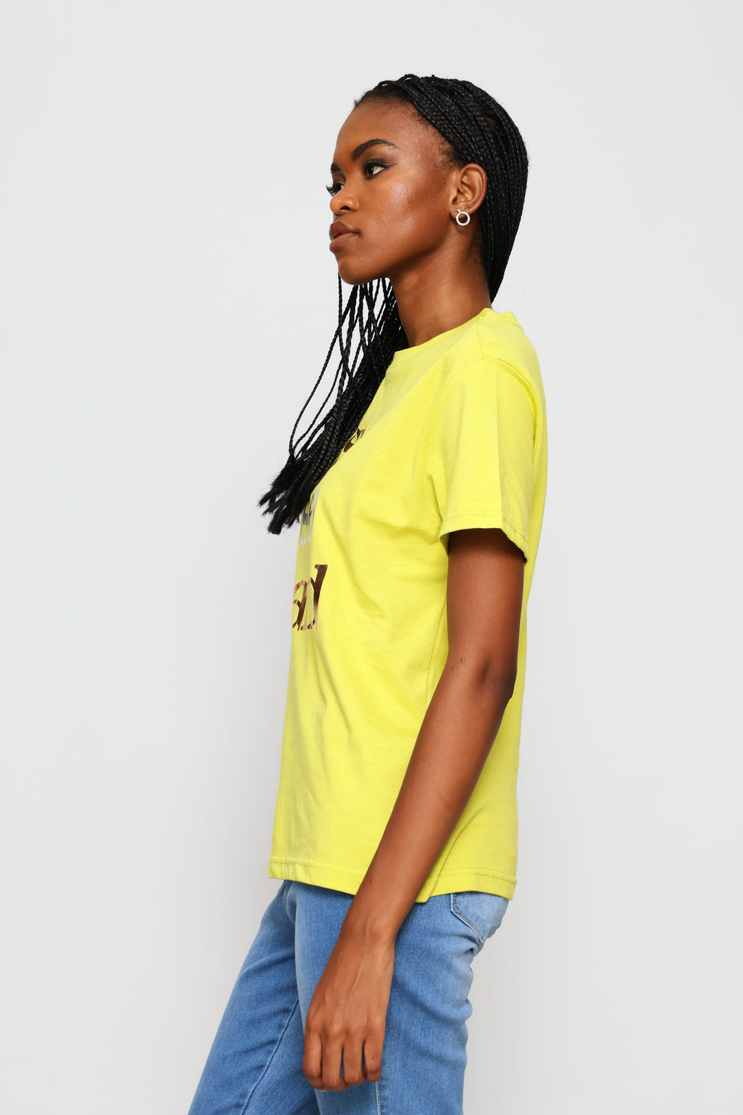 Sun Sea & Sand Foil Tee - Chartreuse