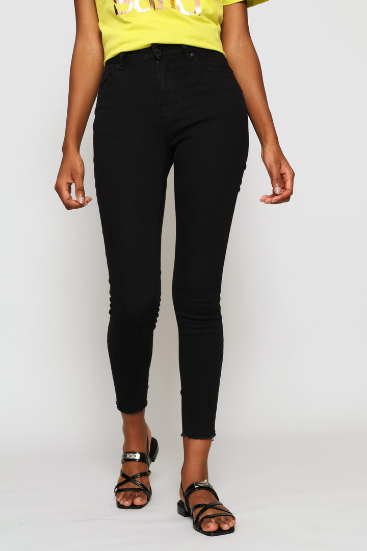 Supersoft Ankle Grazer Skinny Denim - Black