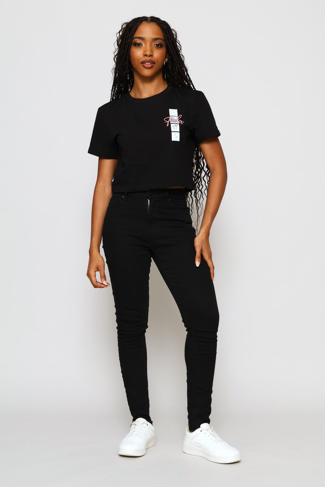 Lexie Crop T-Shirt - Black