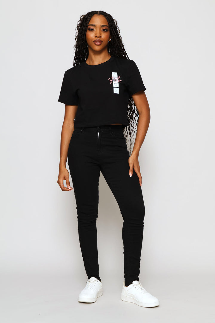 Lexie Crop T-Shirt - Black