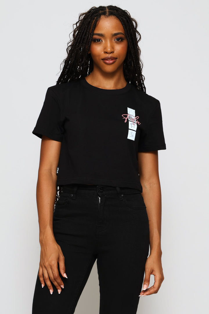 Lexie Crop T-Shirt - Black