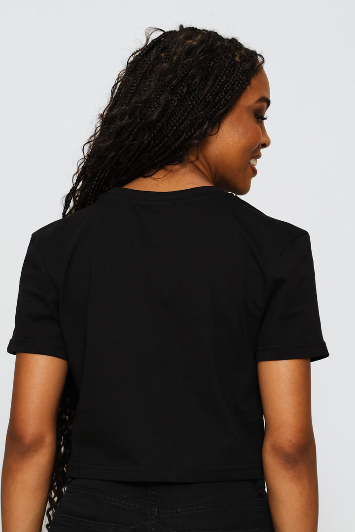 Lexie Crop T-Shirt - Black