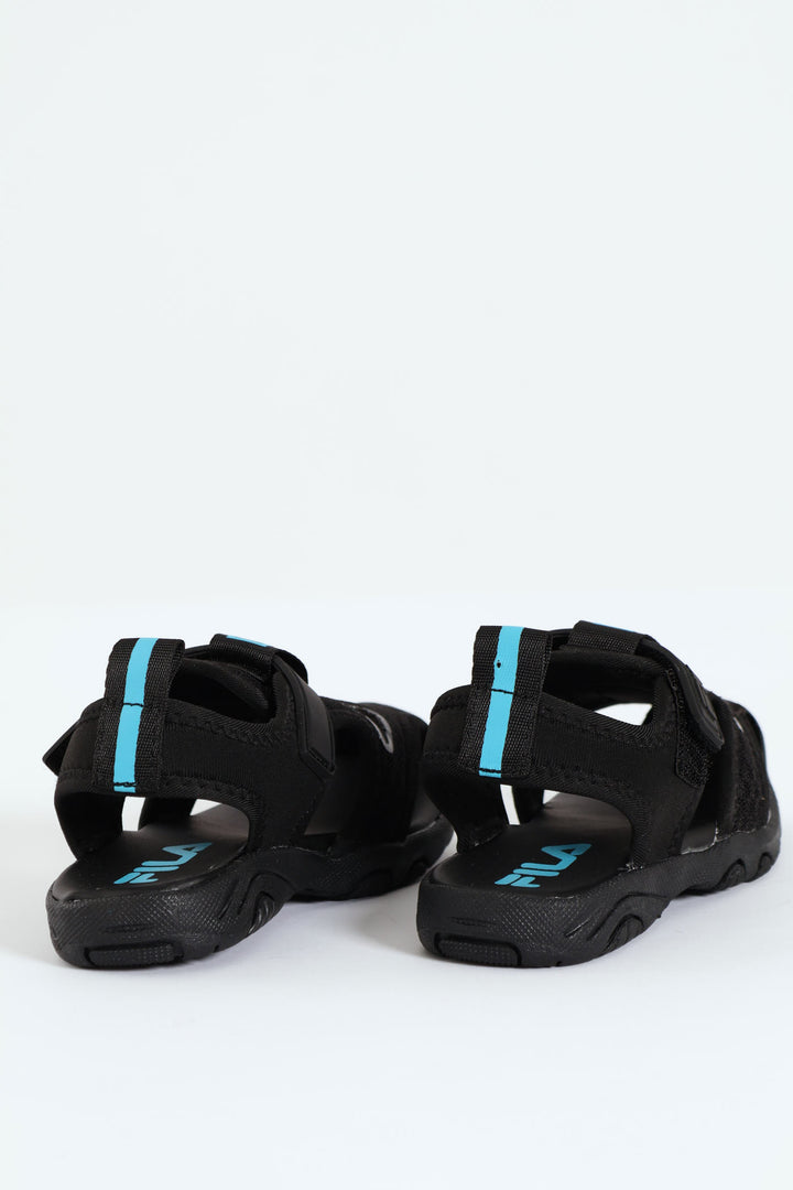 Pre-Boys Aqua Sandal - Black