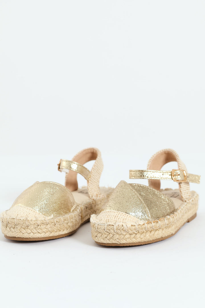 Pre-Girls Espadrille Pump - Gold