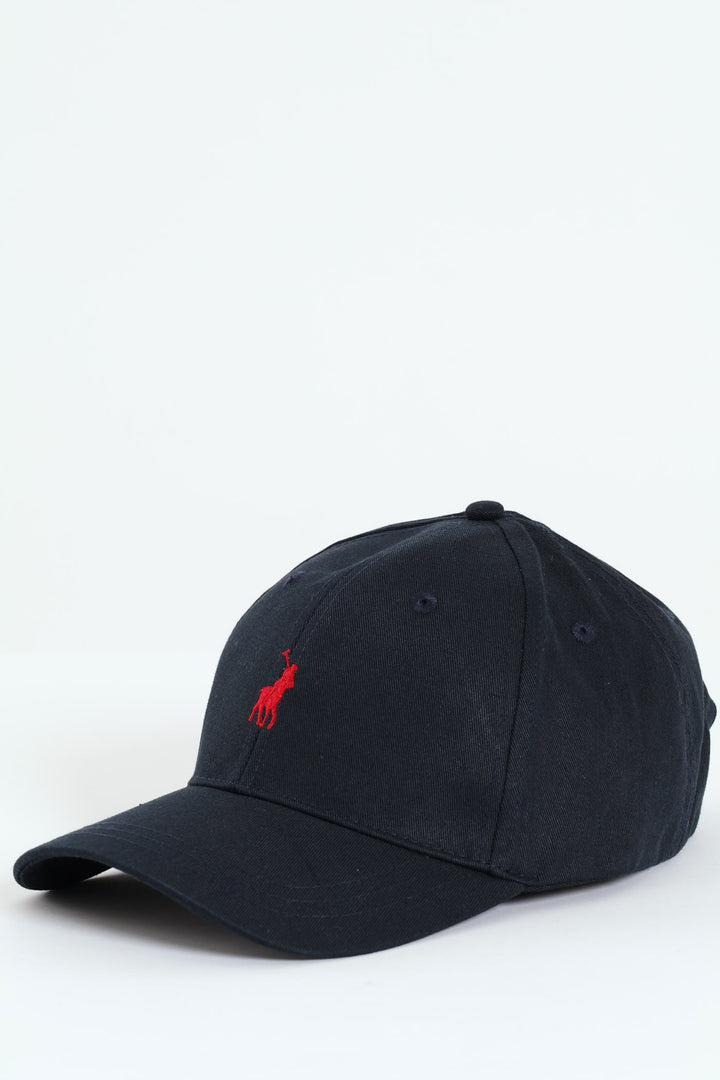 Classic 6 Panel Peak Cap - Navy