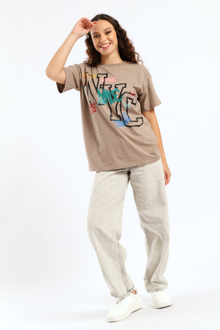 Wide Baloon Denim - Ice Grey