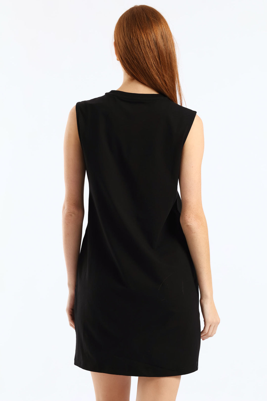 Essential Small No. 1 Logo Sleeveless Dress - Black