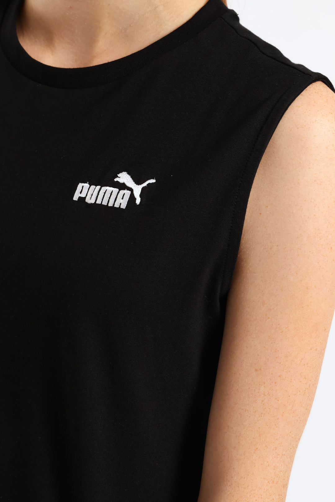 Essential Small No. 1 Logo Sleeveless Dress - Black