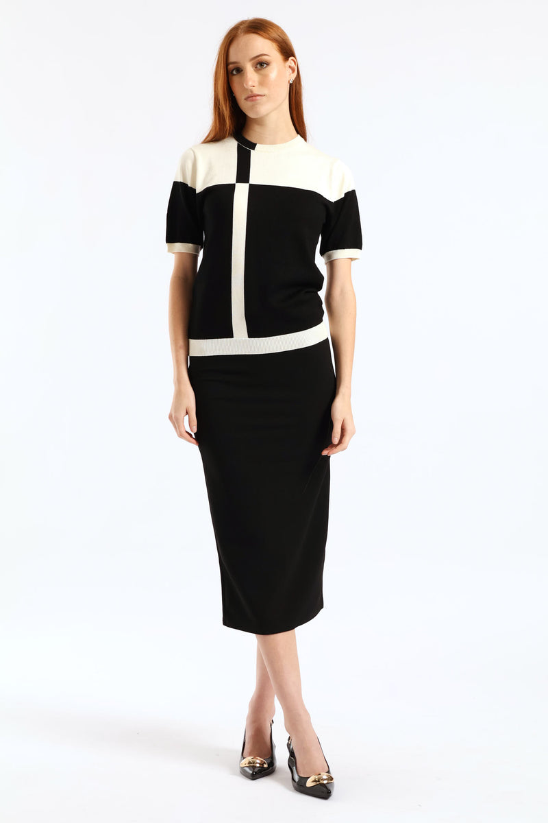 Basic Career Skirt - Black