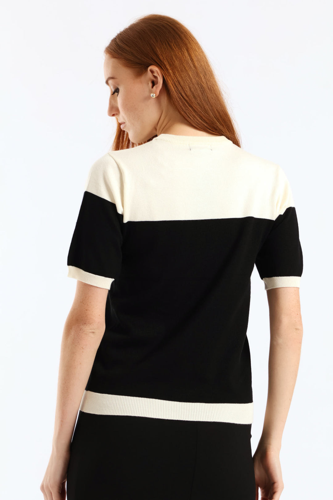 Monochrome Pullover - Black/Cream