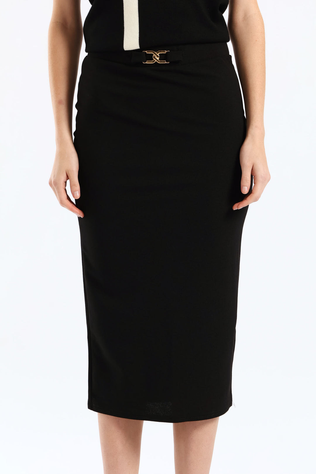 Basic Career Skirt - Black