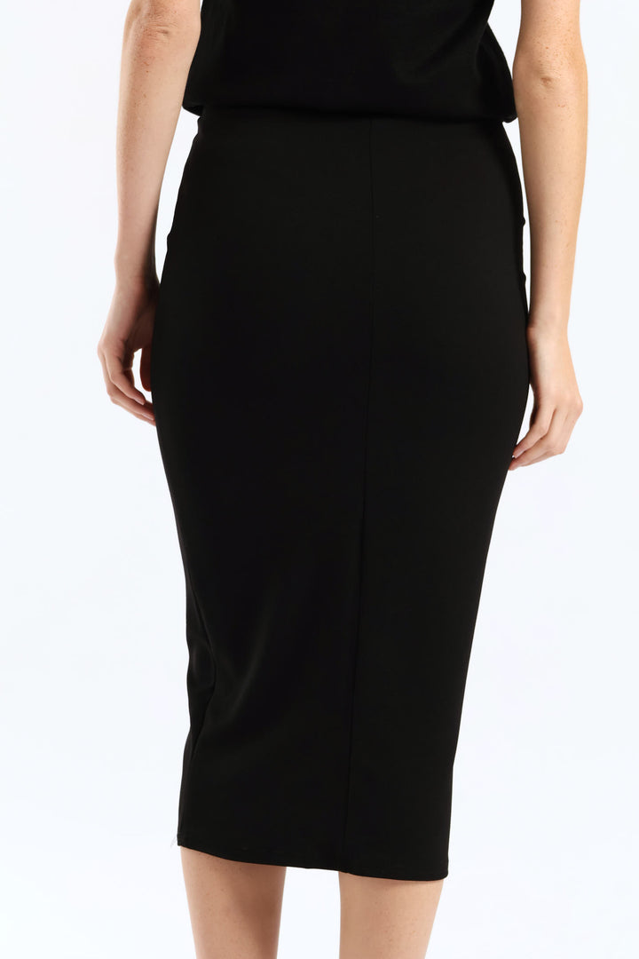 Basic Career Skirt - Black