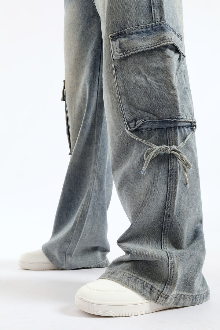 Wide Leg Denim - Light Wash