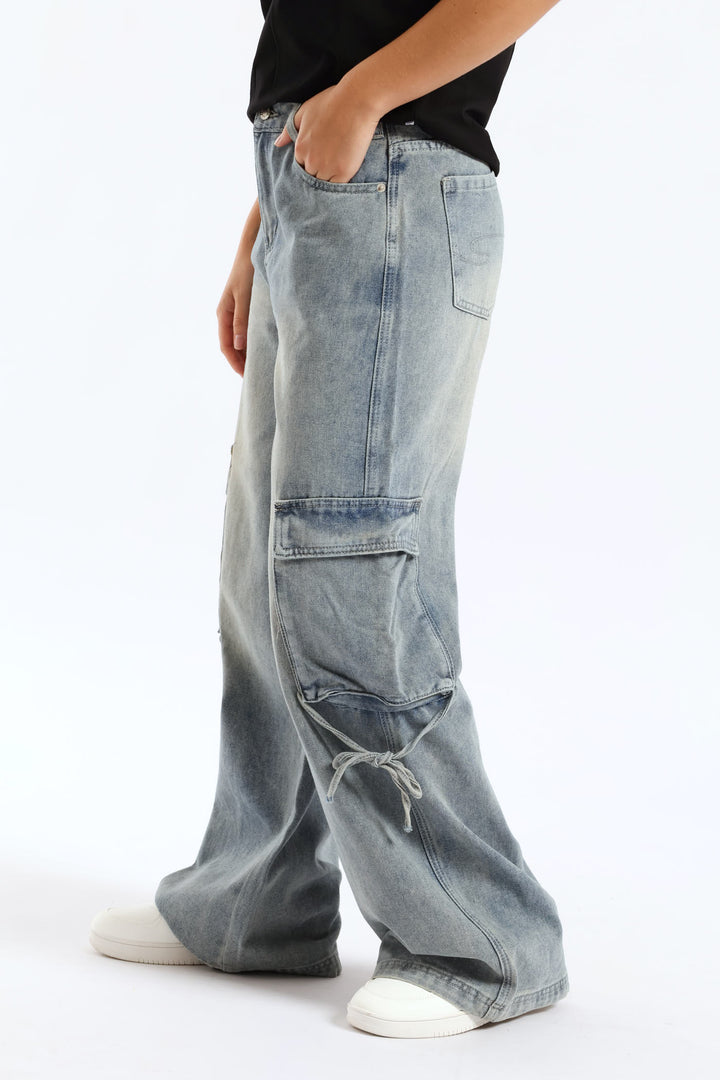 Wide Leg Denim - Light Wash