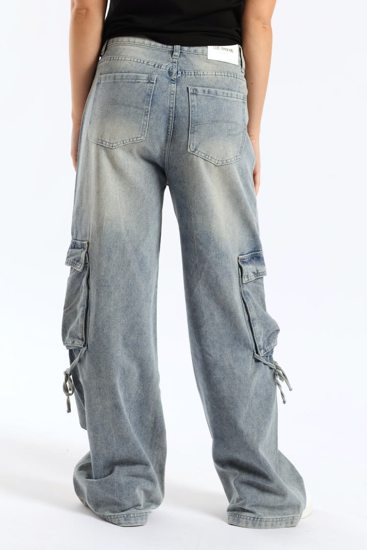 Wide Leg Denim - Light Wash