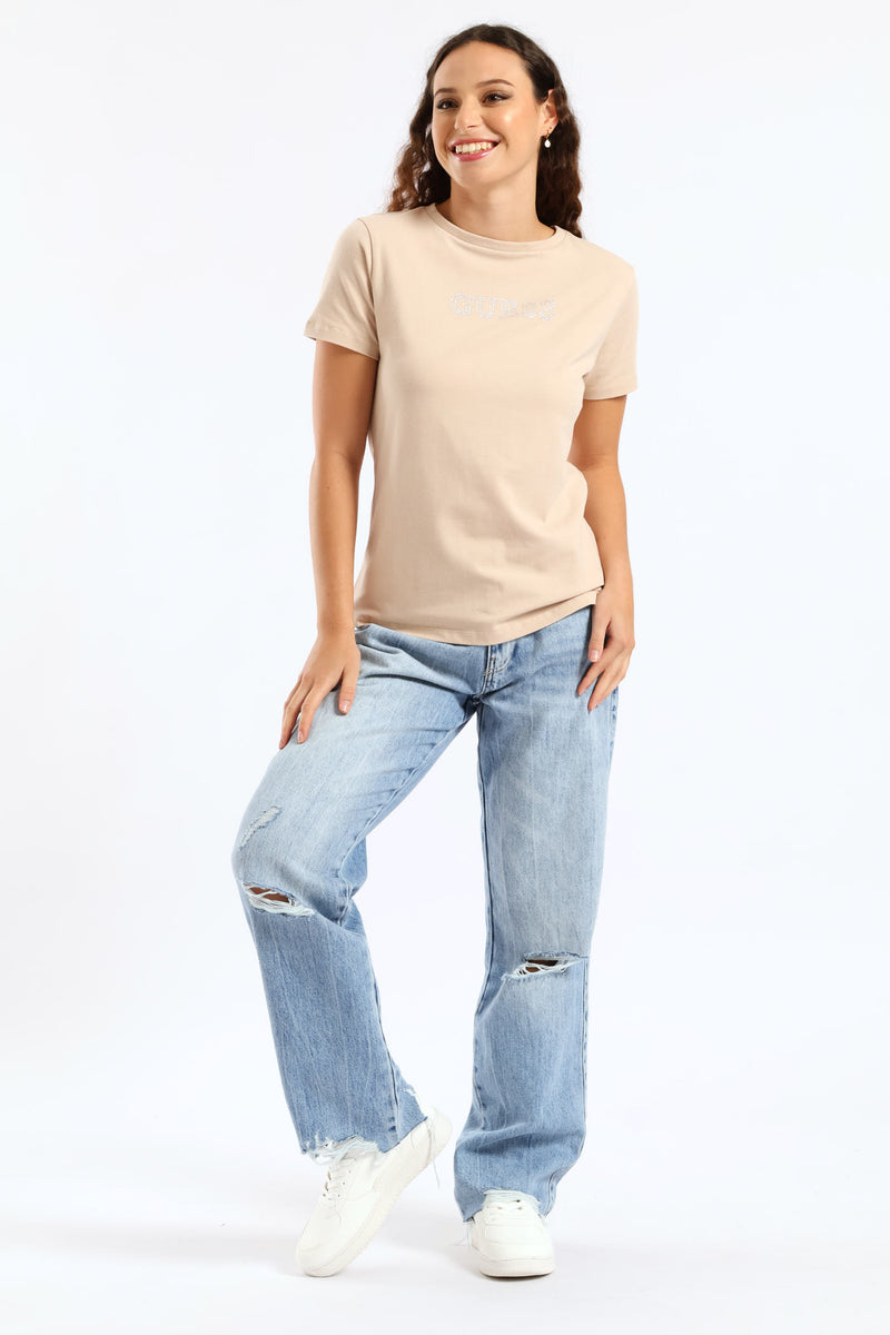 Briana T-Shirt - Taupe
