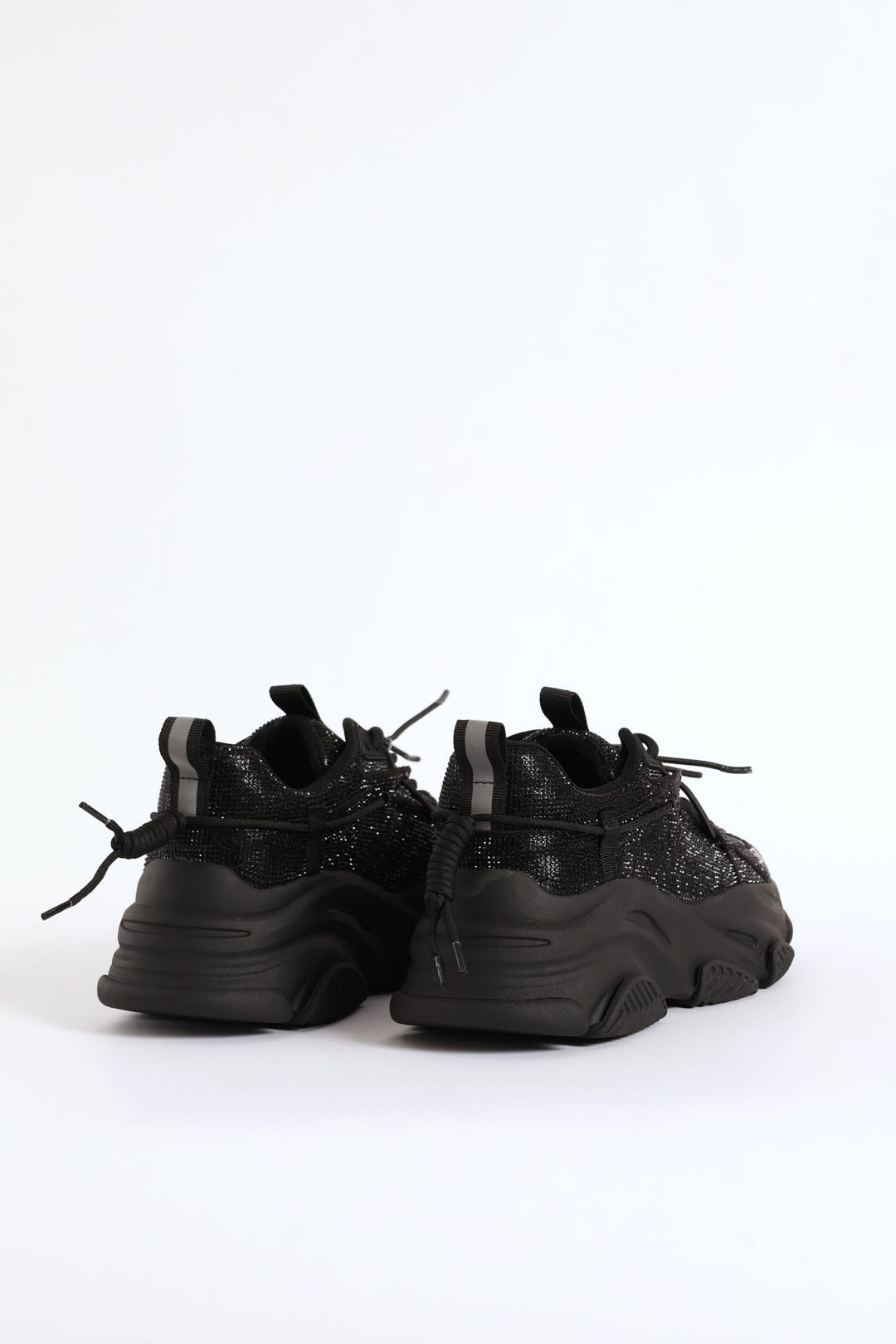 Vault Sequin Chunky Sneaker - Black