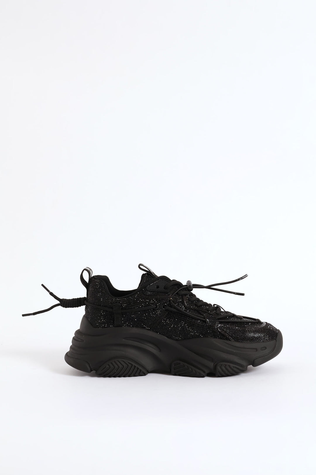 Vault Sequin Chunky Sneaker - Black