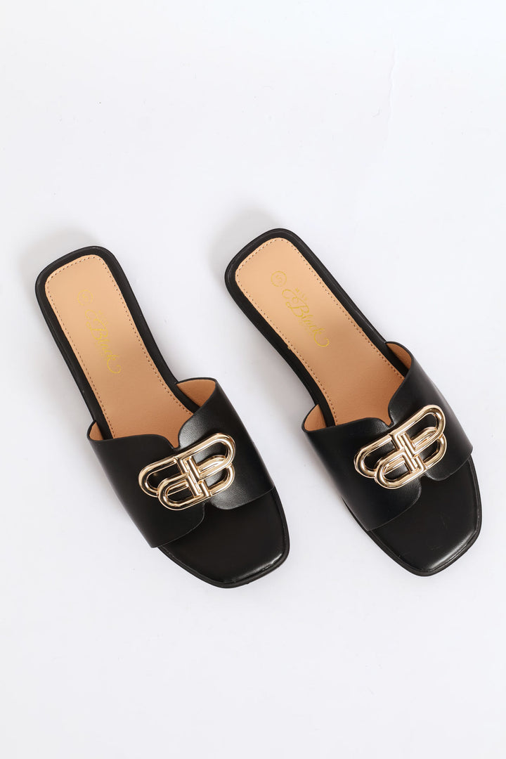 Syrup 1 Flat Sandal - Black
