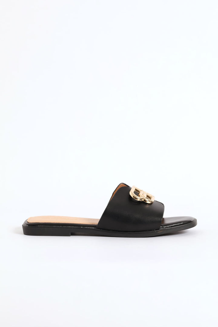 Syrup 1 Flat Sandal - Black
