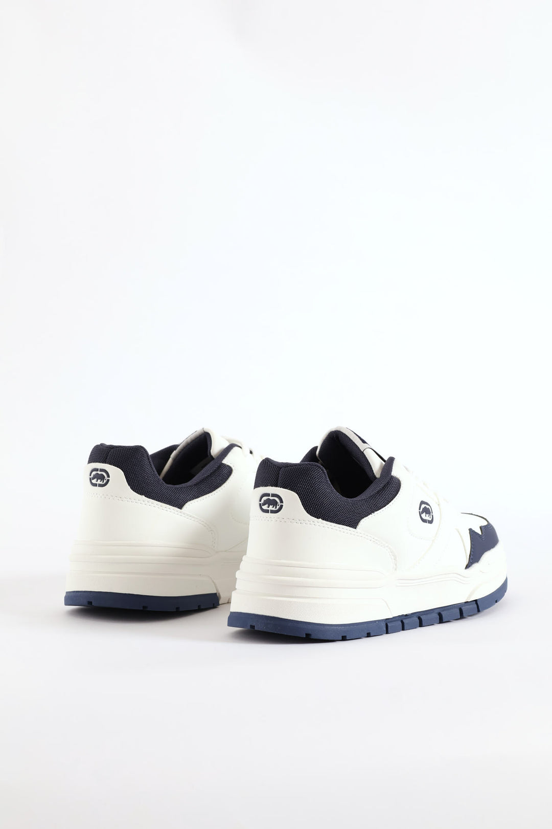 Chunky Lace Up Sneaker - White/Navy