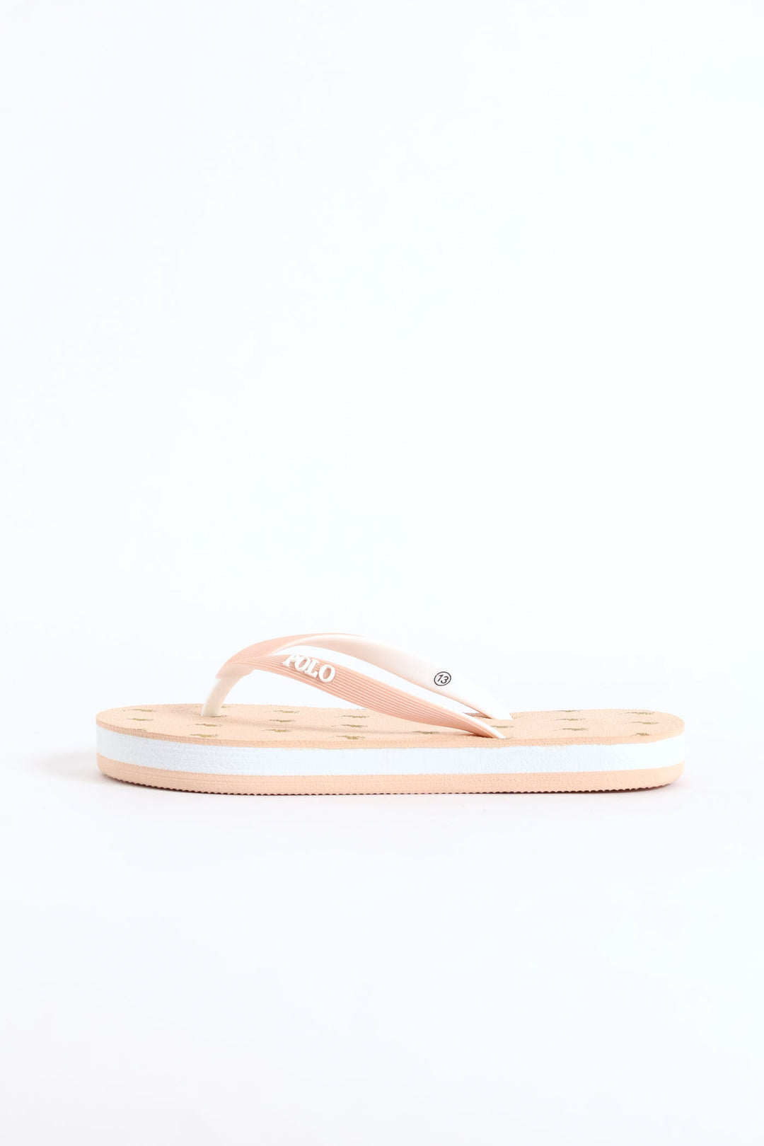 Girls Monogram Flip Flop - Pink