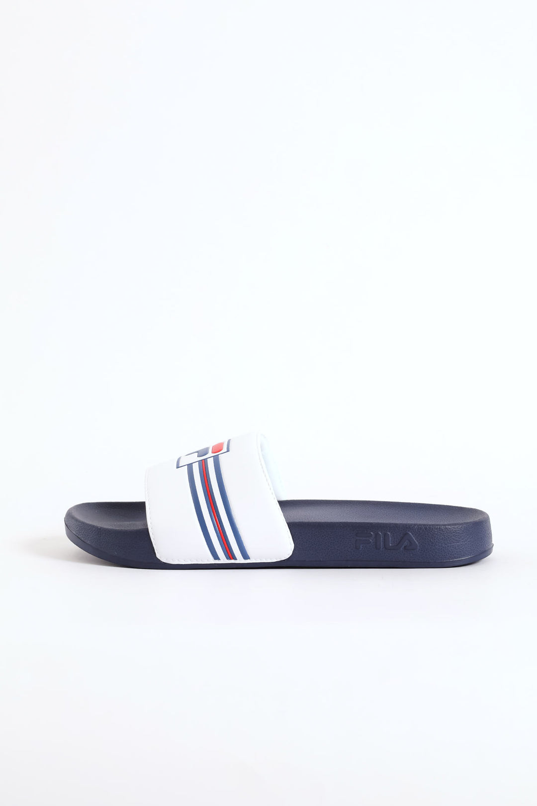 Seven Stripe Slide - White/Navy