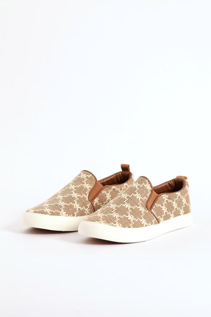 Monogram Slip On Plimsole Sneaker - Multi