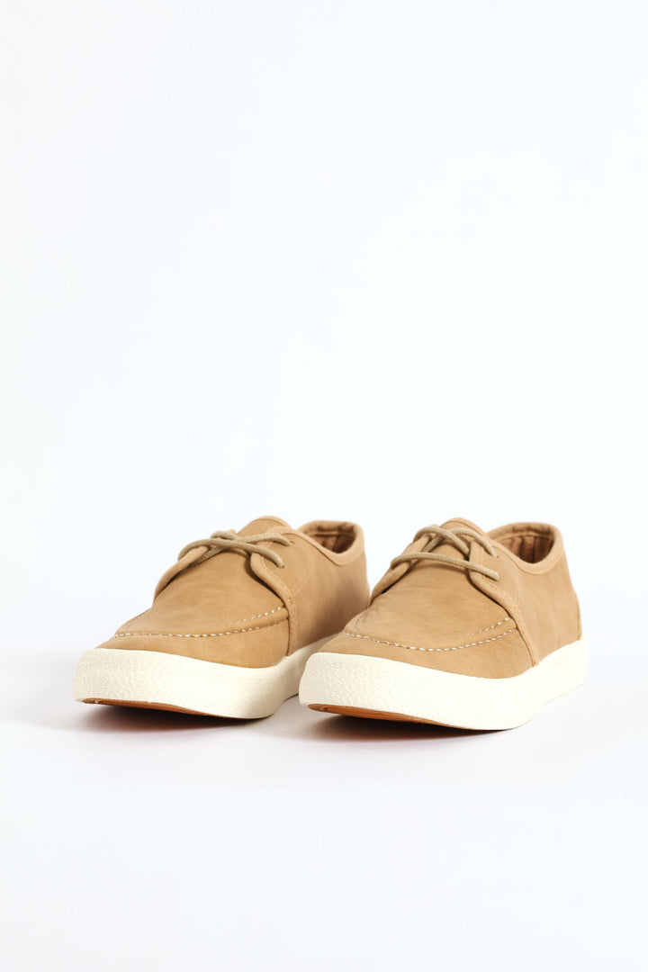 Boys Boat Shoe - Tan