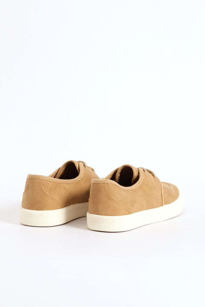 Boys Boat Shoe - Tan