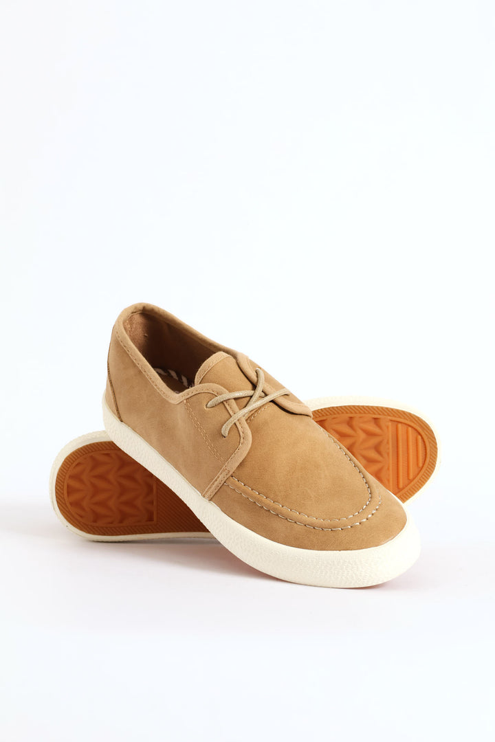 Boys Boat Shoe - Tan