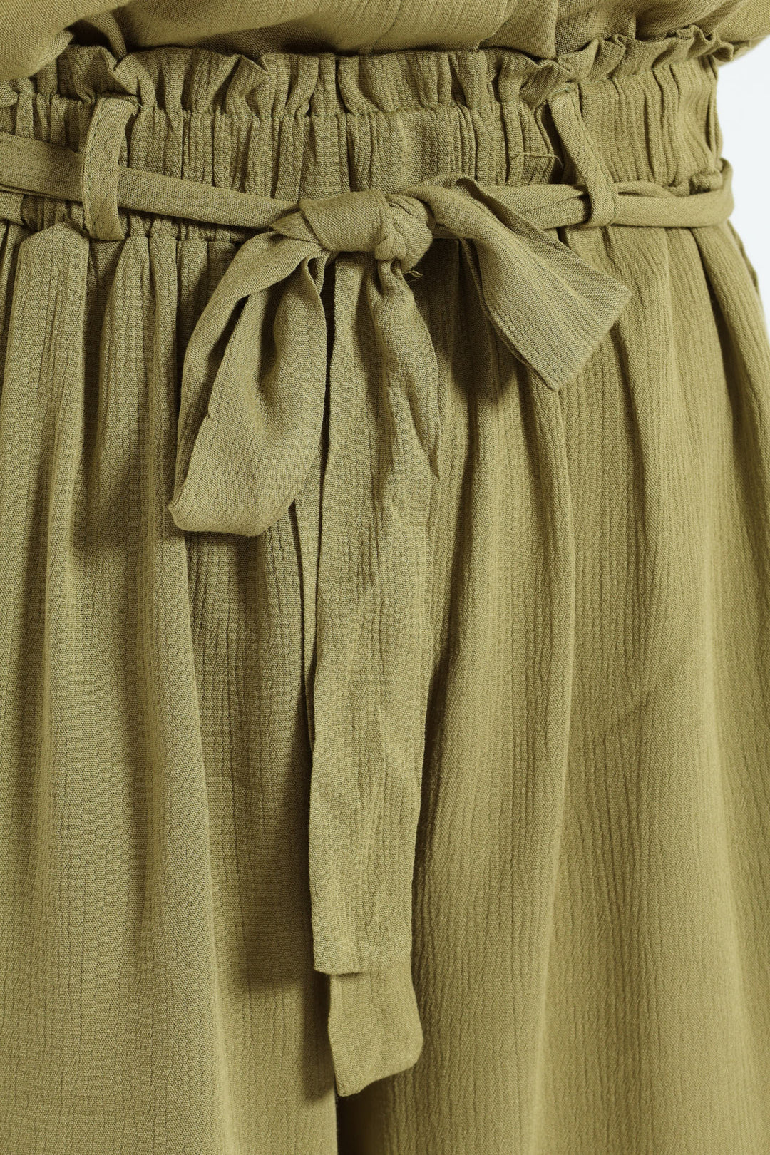 Belted Drapey Mid Thigh Shorts