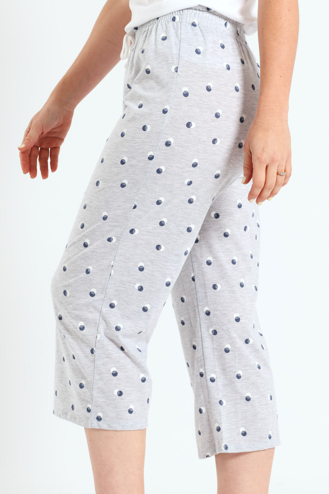 Spot Capri Pant - Grey Melange