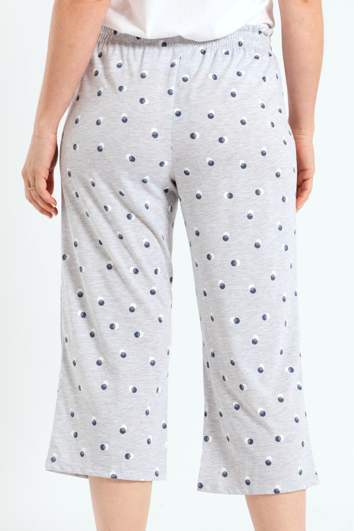 Spot Capri Pant - Grey Melange