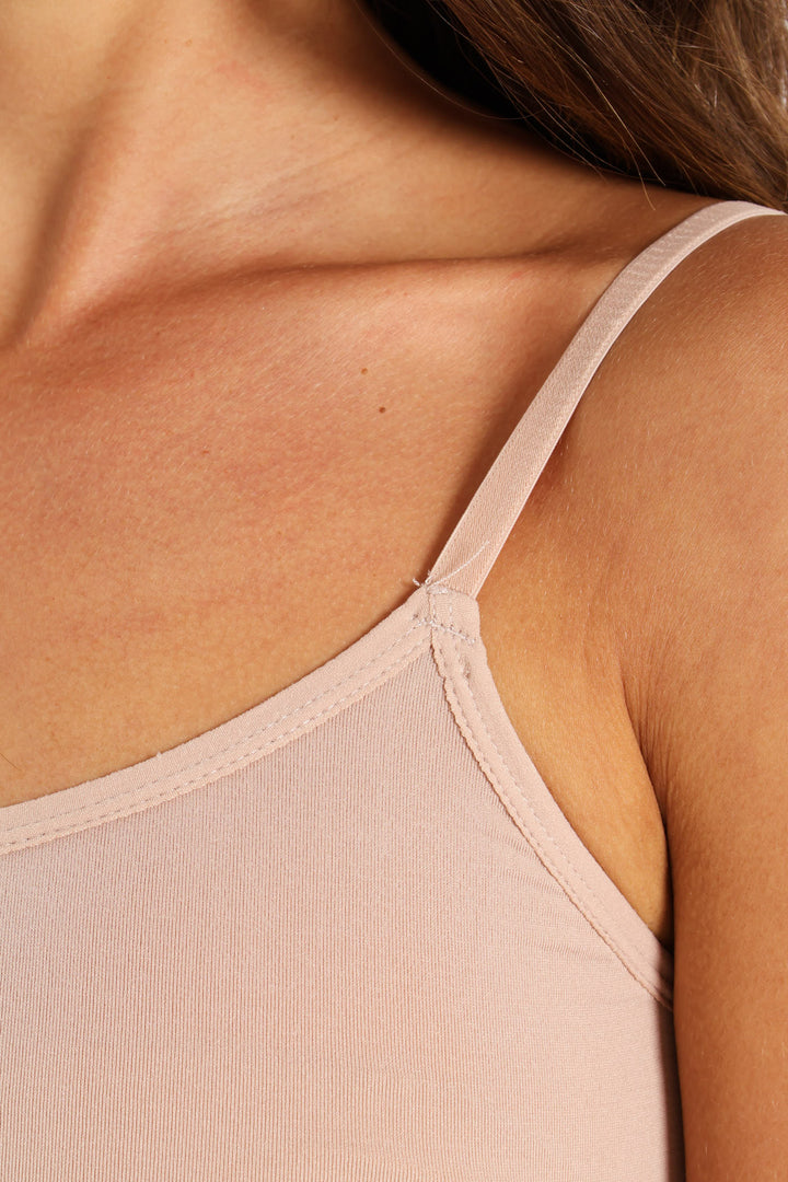 Seamless Slip Dress - Beige