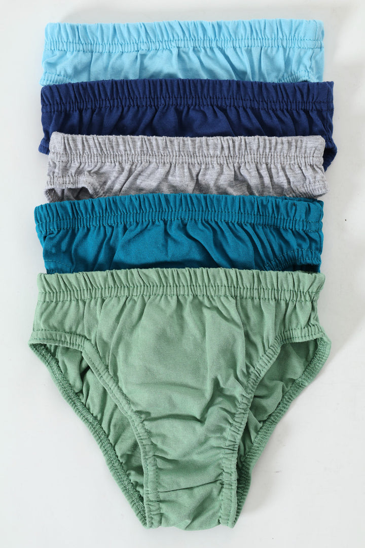 Pre-Boys 5 Pack Plain Briefs