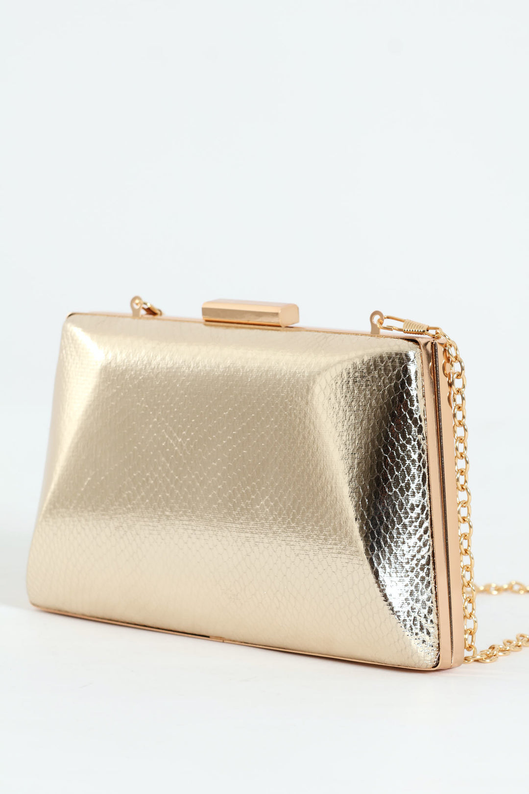Hardcase Clutch Bag - Gold