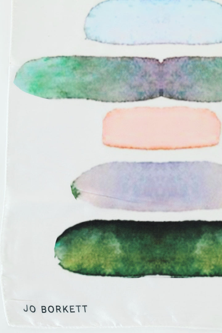 Silk Touch Watercolour Paint Scarf - Multi