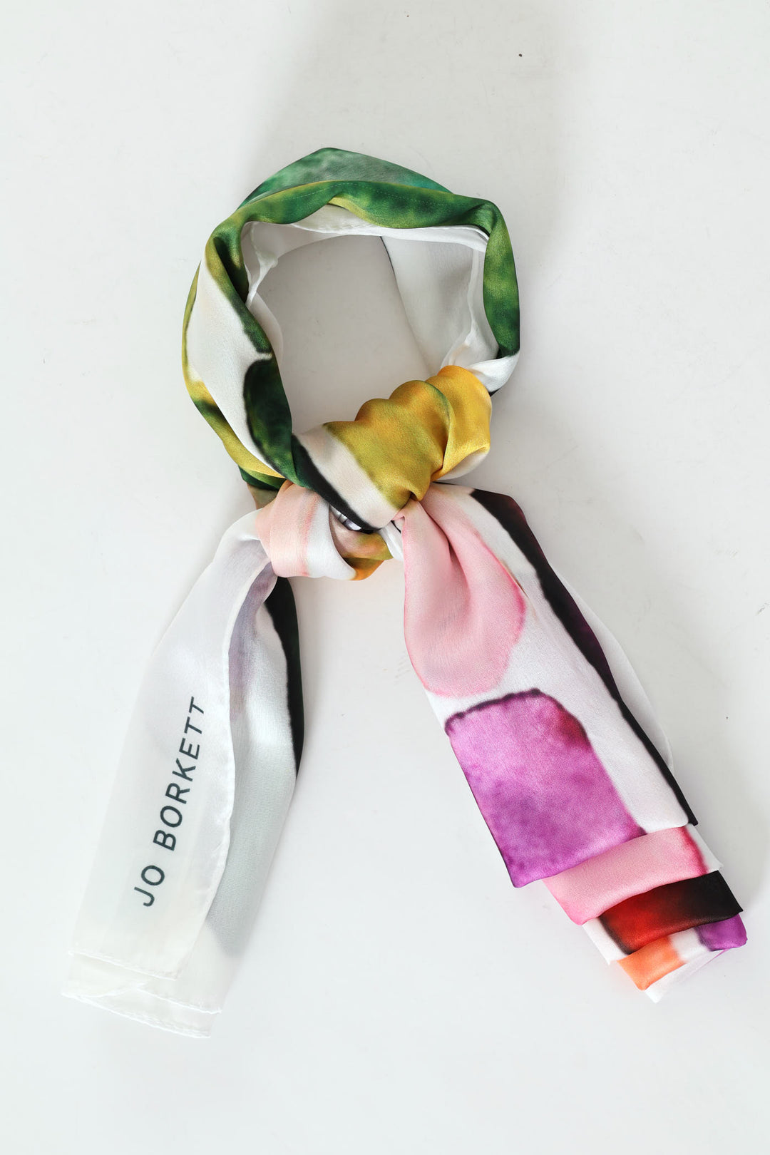 Silk Touch Watercolour Paint Scarf - Multi