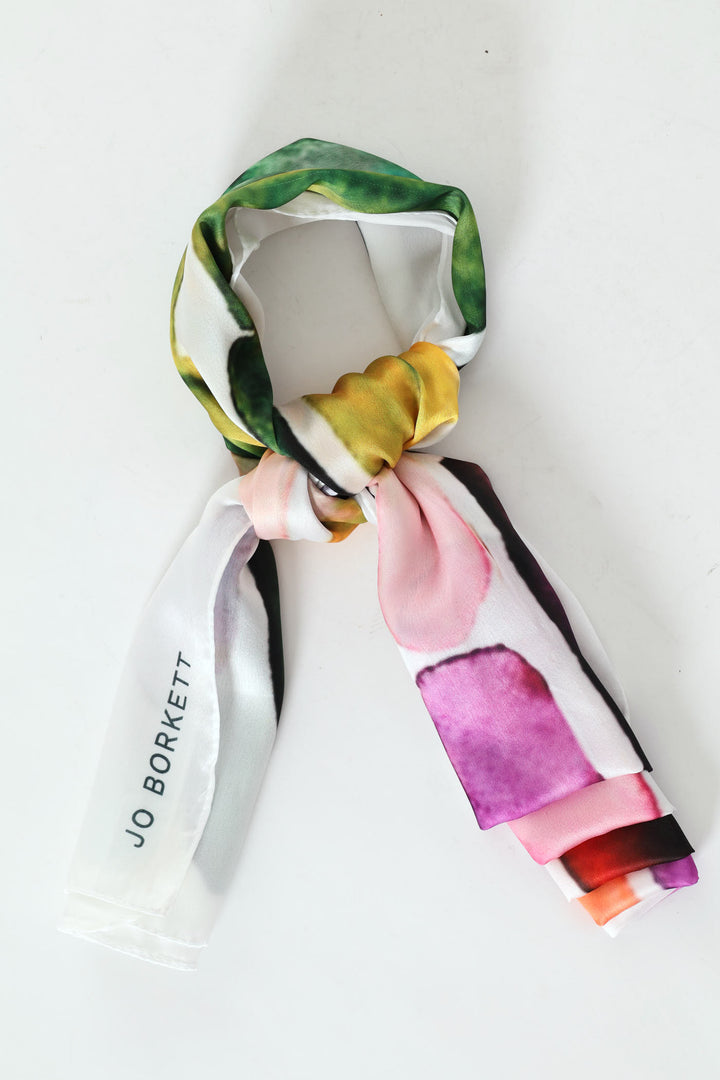 Silk Touch Watercolour Paint Scarf - Multi