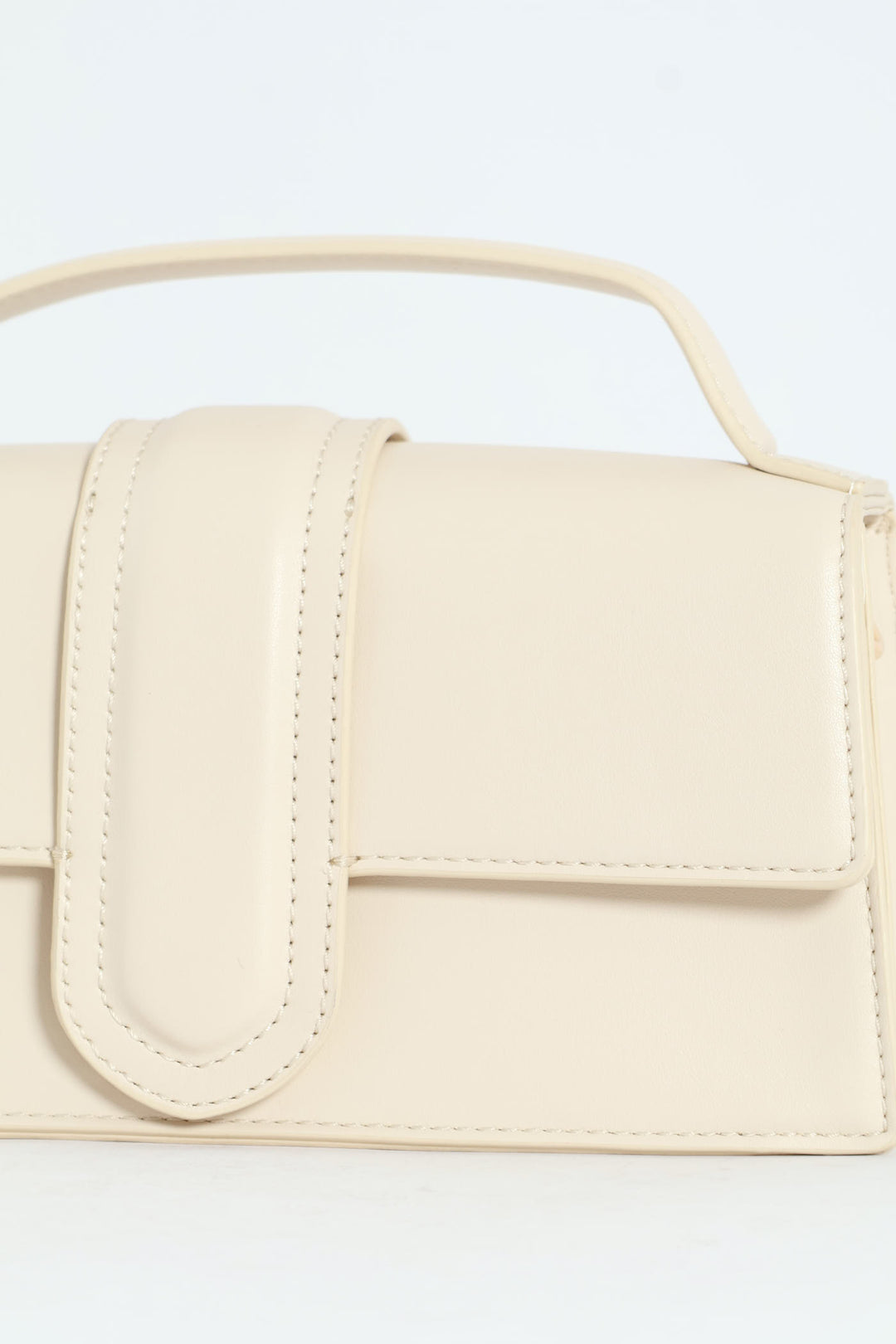 Faithful Top Handle Satchel Bag - Bone