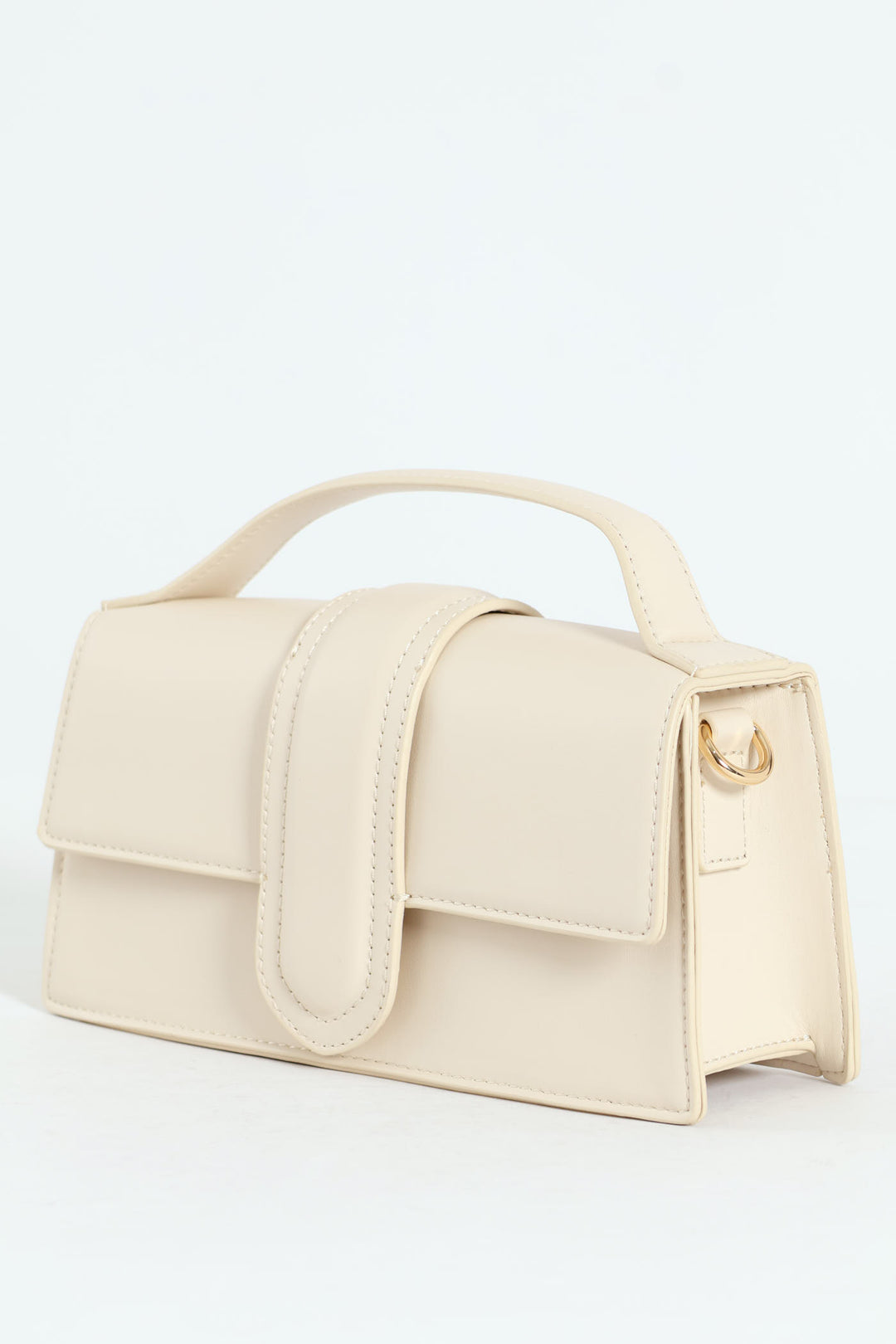 Faithful Top Handle Satchel Bag - Bone