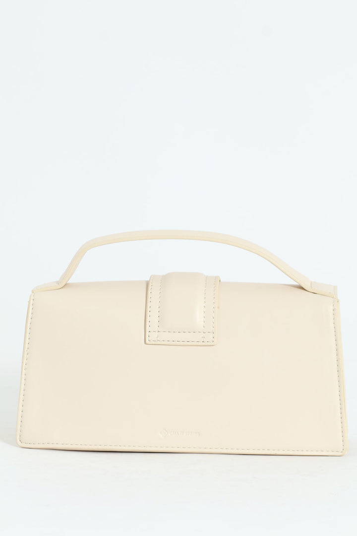 Faithful Top Handle Satchel Bag - Bone