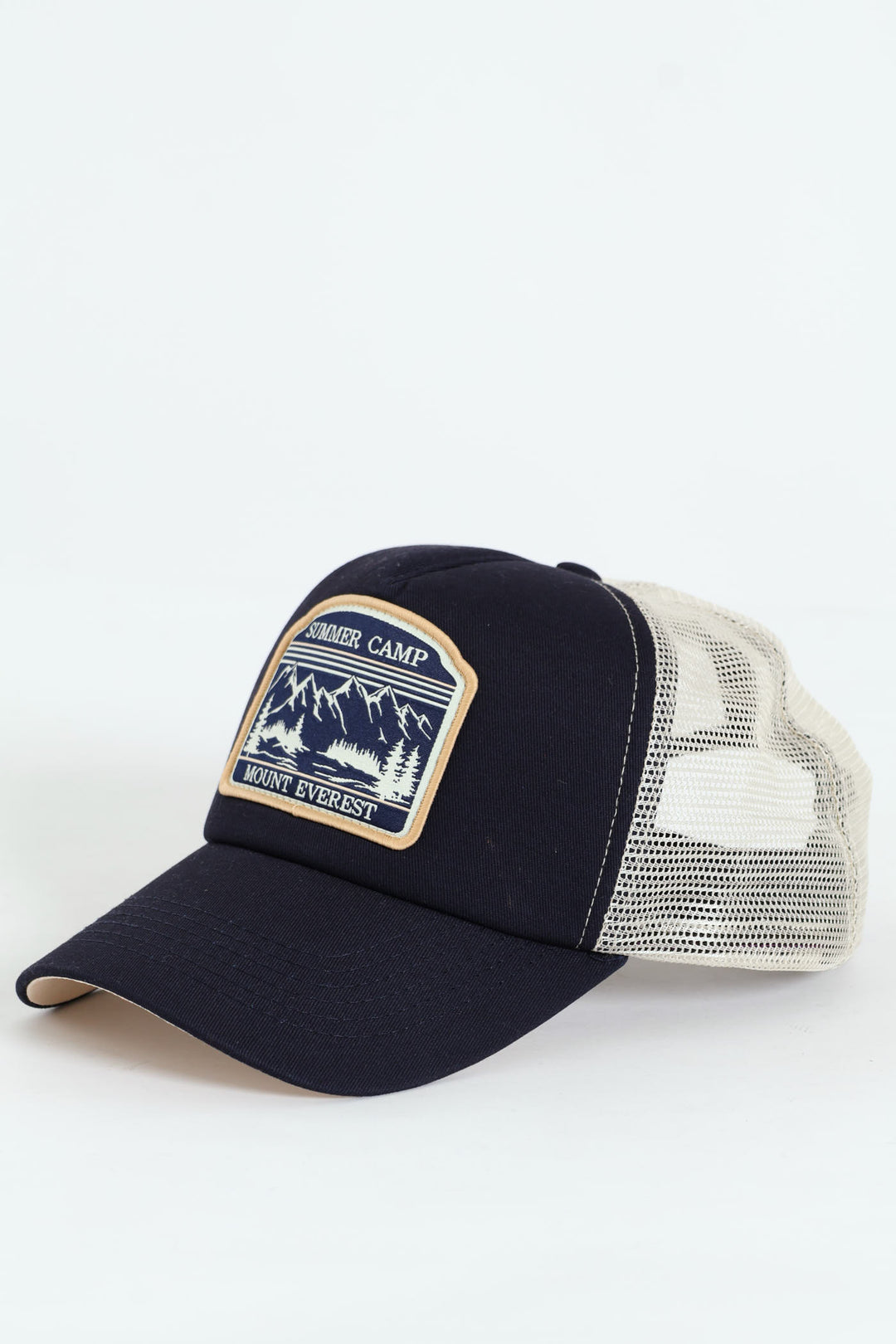 Trucker Applique Cap - Navy