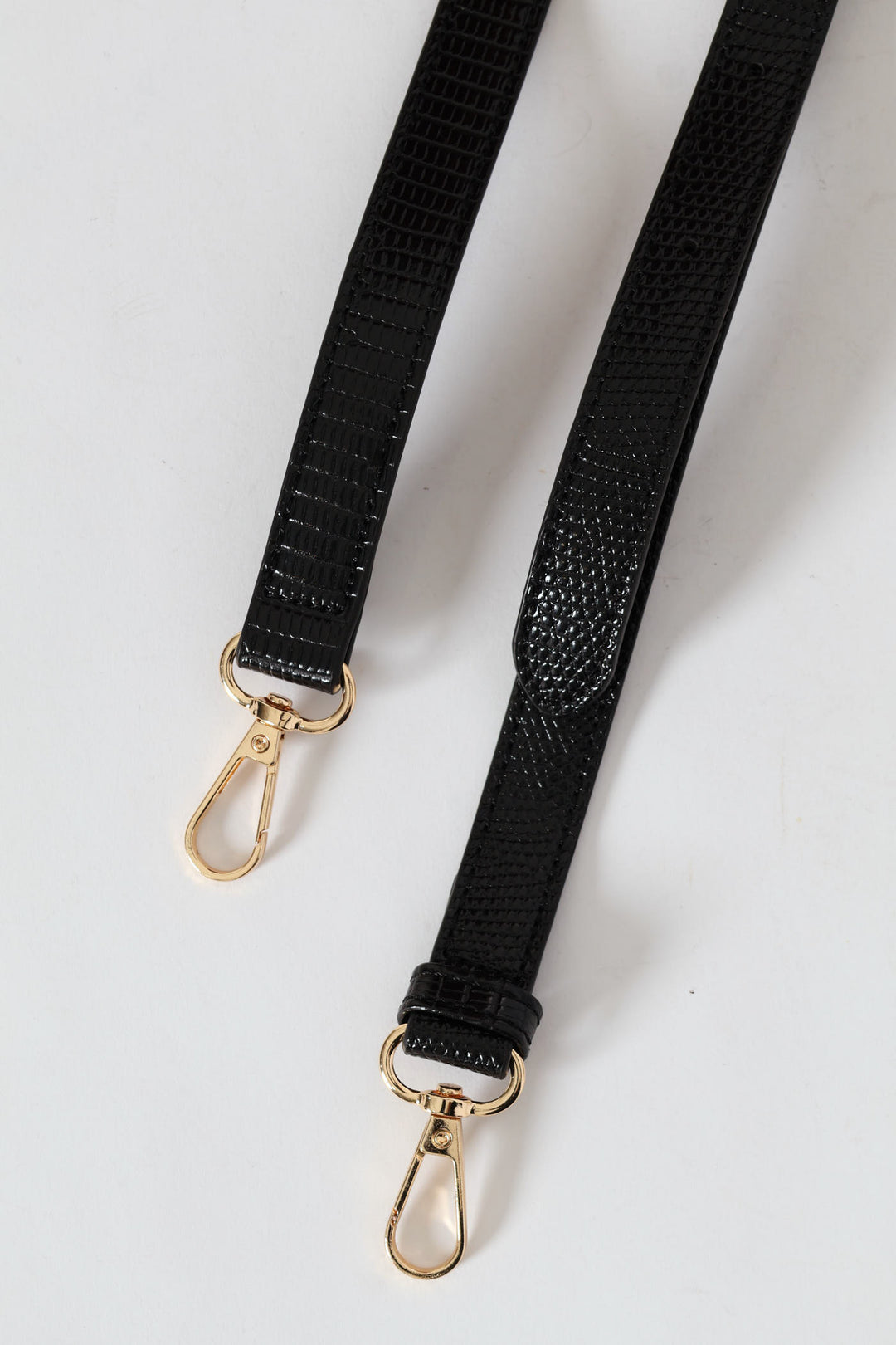 Embossed Animal Multi Compartment Tote Bag - Black